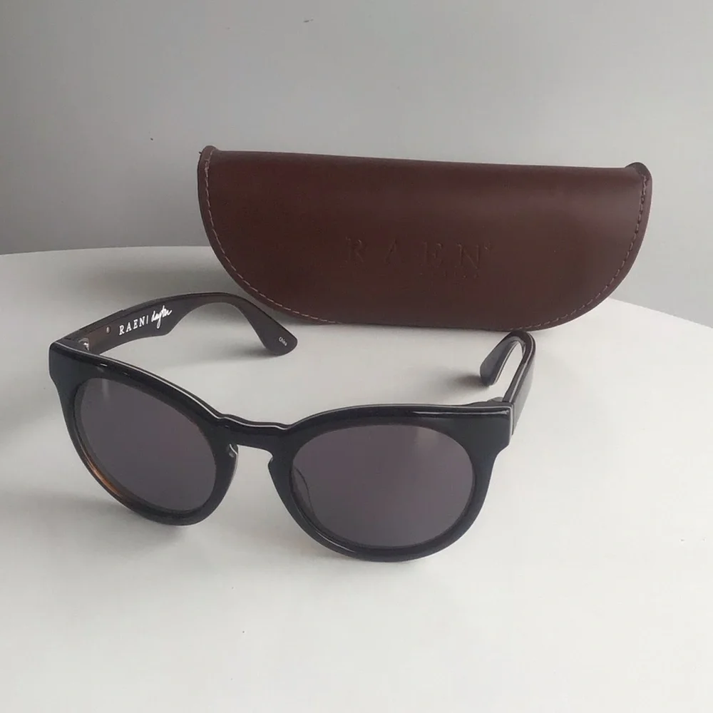 RAEN Dayton optics chocolate Frame Sunglasses with Brown Case